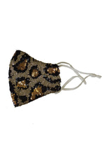 Load image into Gallery viewer, Leopard Sequins Mommy &amp; Me Mask
